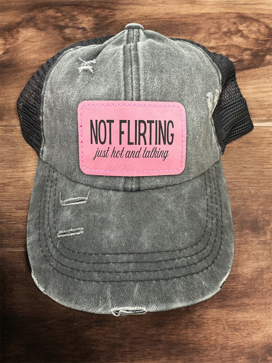 Not Flirting Women's Criss Cross Hat
