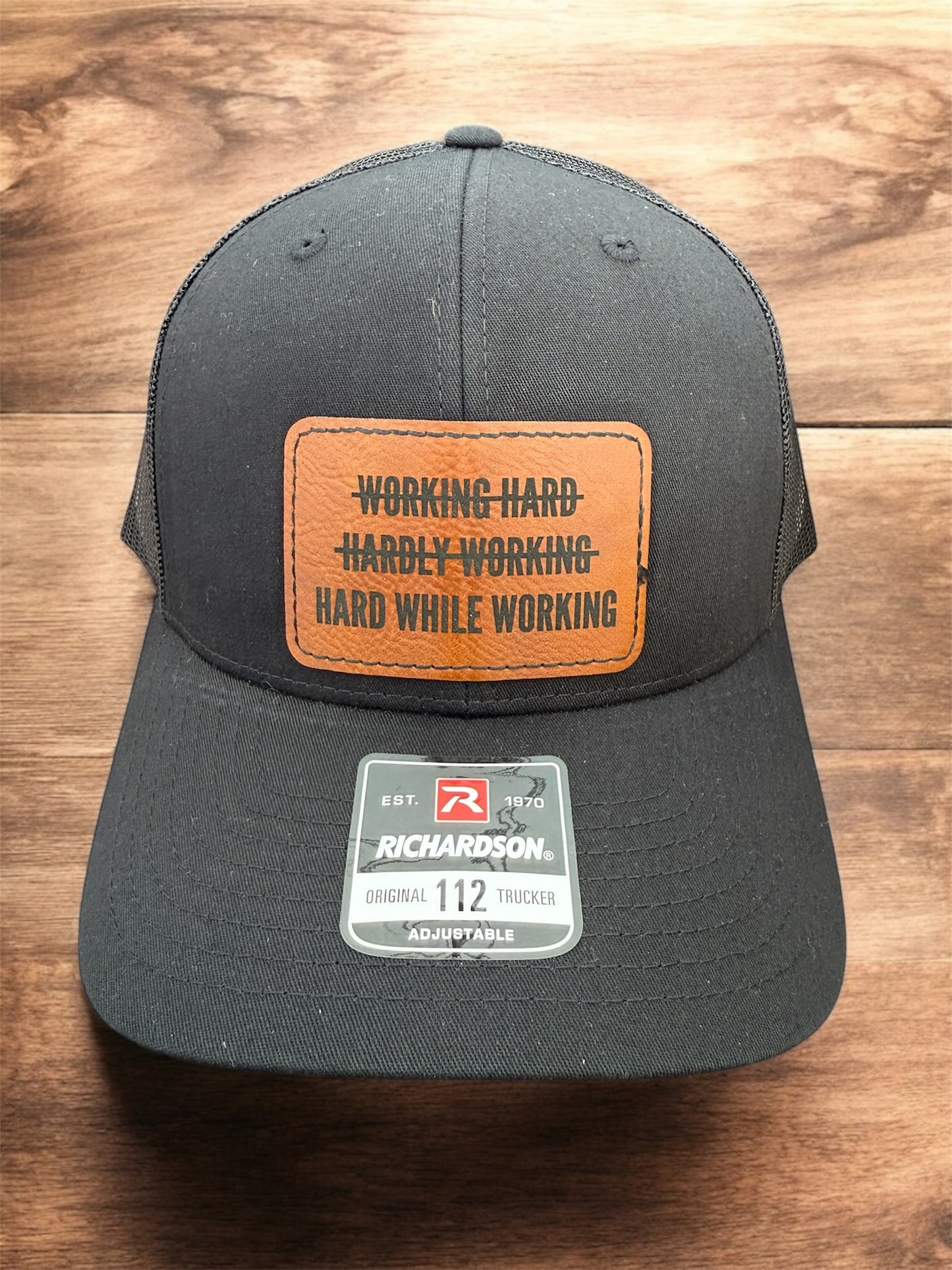 Hard While Working Men's Richardson 112 Trucker Hat