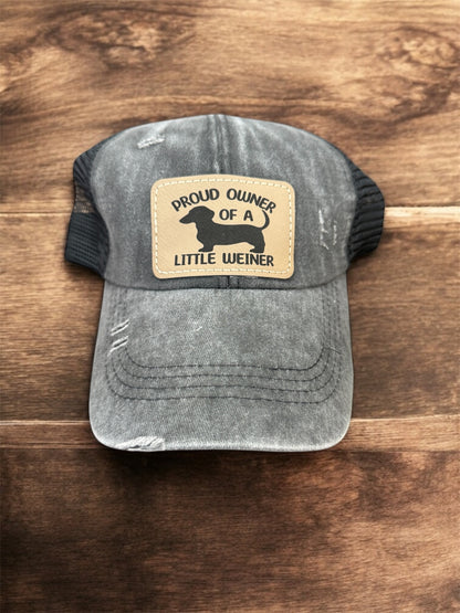 Proud Owner of a Little Weiner Women's Criss Cross Hat