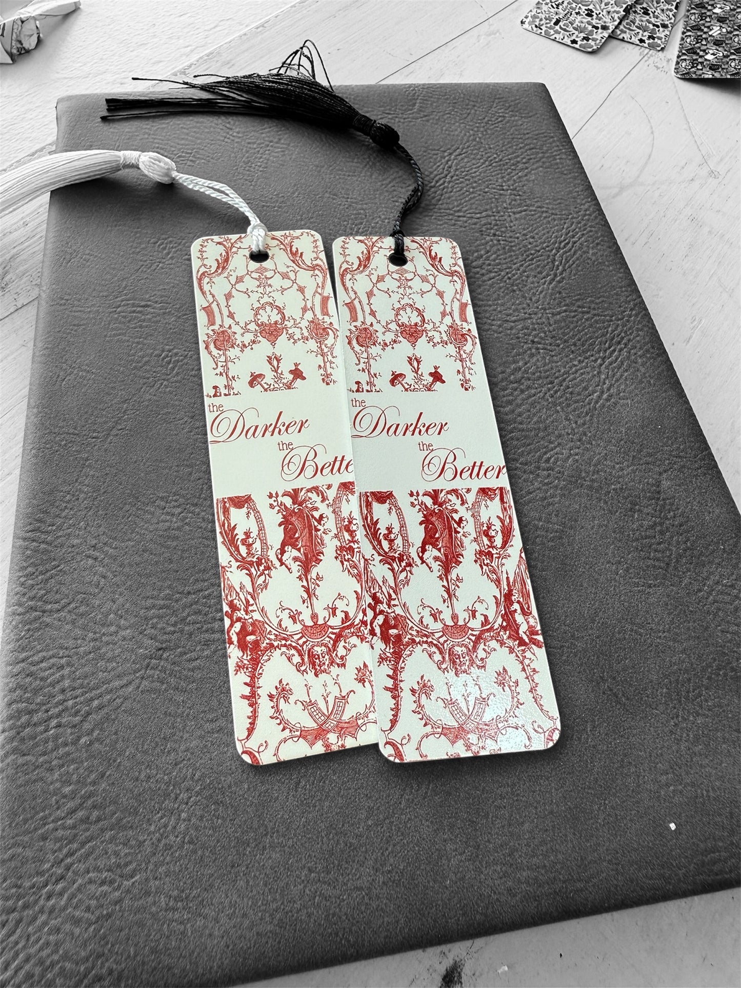 UV Printed The Darker The Better Bookmark