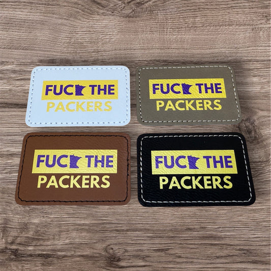 UV Printed Fuck The Packers Leatherette Patch