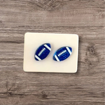 UV Printed Football Acrylic Stud Earrings