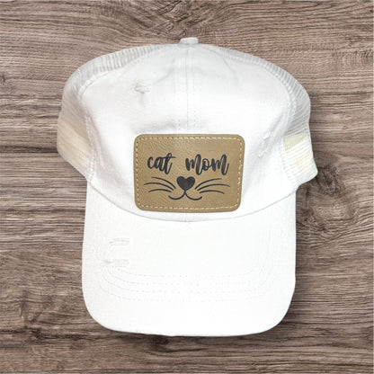 Cat Mom Women's Criss Cross Hat