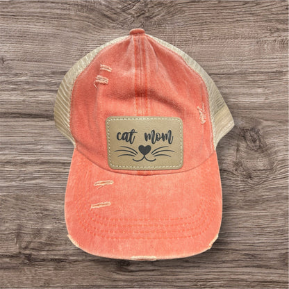 Cat Mom Women's Criss Cross Hat