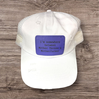 Engraved Somewhere In Between Women's Criss Cross Hat
