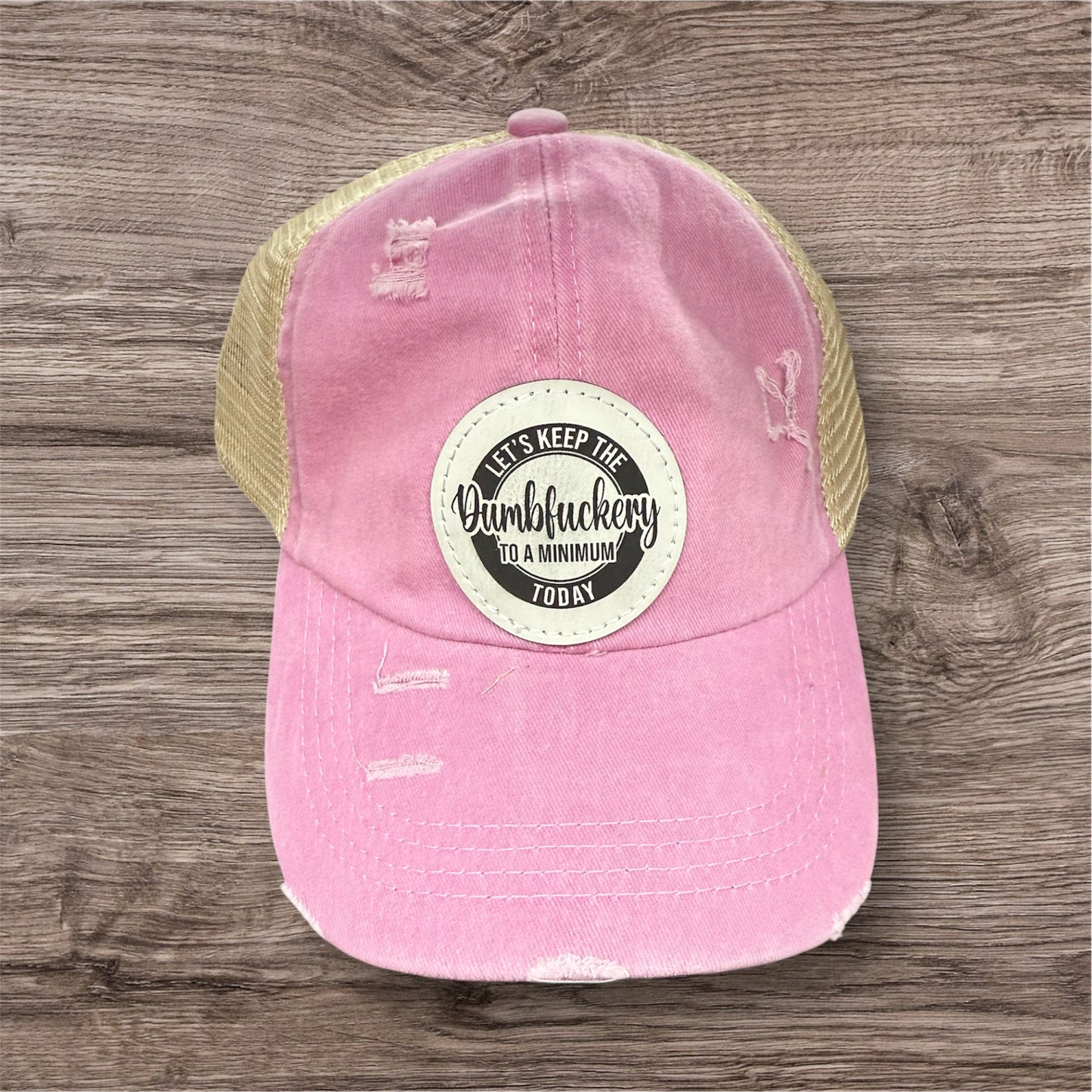Engraved Dumbfuckery To A Minimum Women's Criss Cross Hat