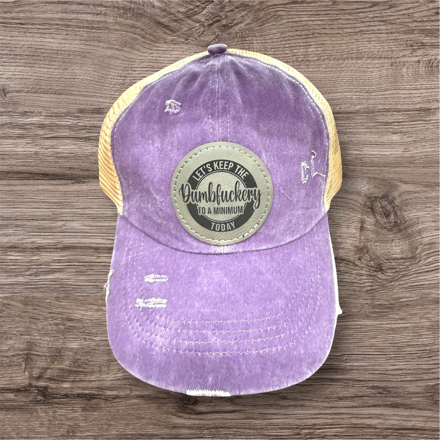Engraved Dumbfuckery To A Minimum Women's Criss Cross Hat