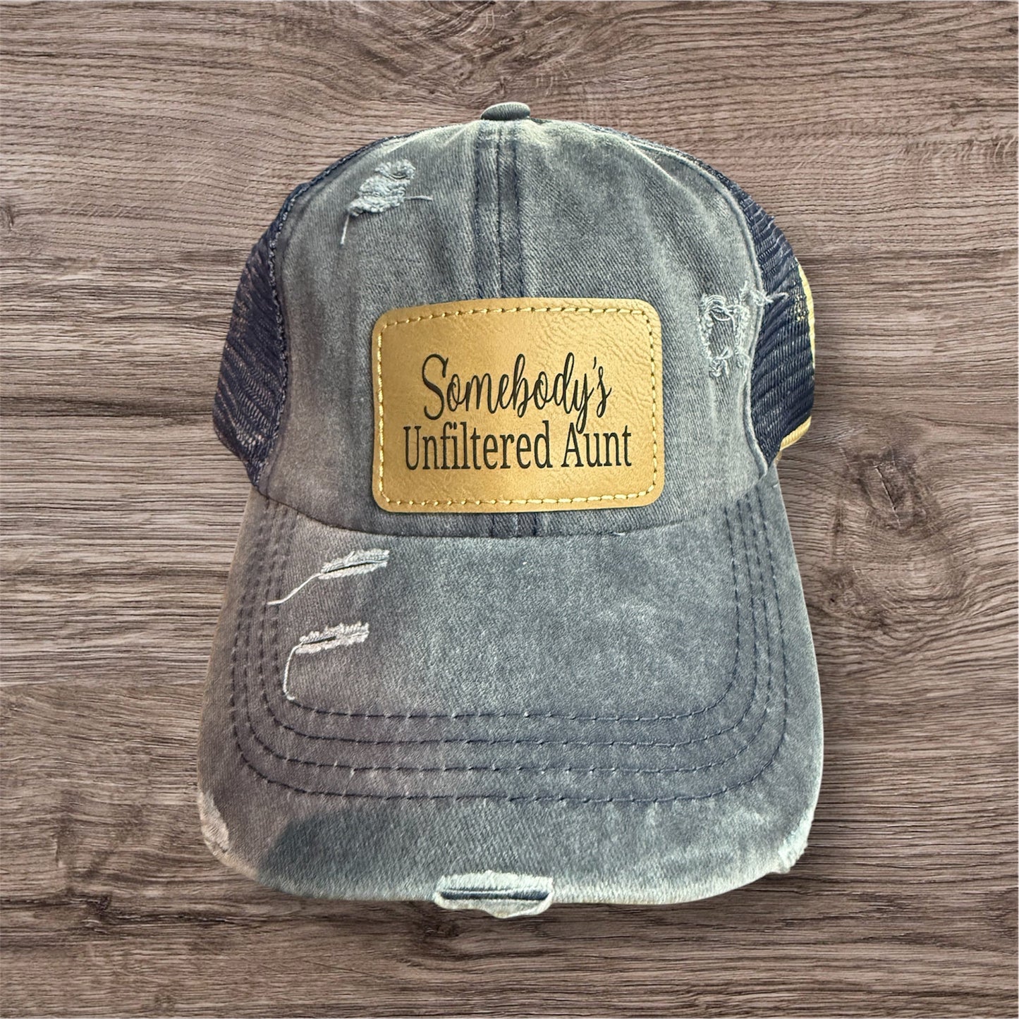 Somebody's Unfiltered Aunt Women's Criss Cross Hat