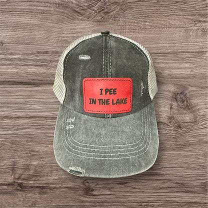I Pee In The Lake Criss Cross Hat