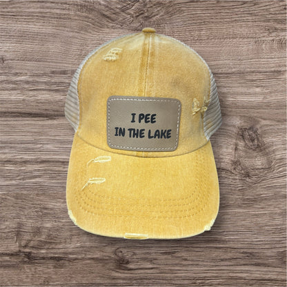 I Pee In The Lake Criss Cross Hat