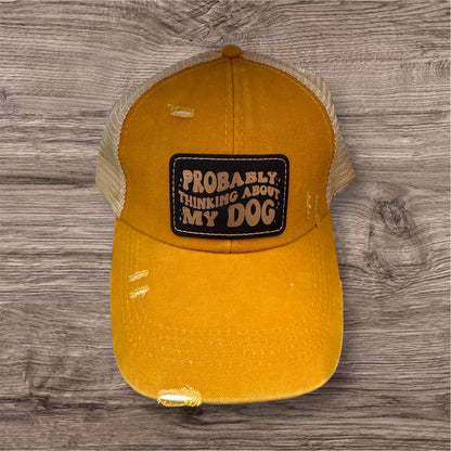 Thinking About My Dog Women's Criss Cross Hat