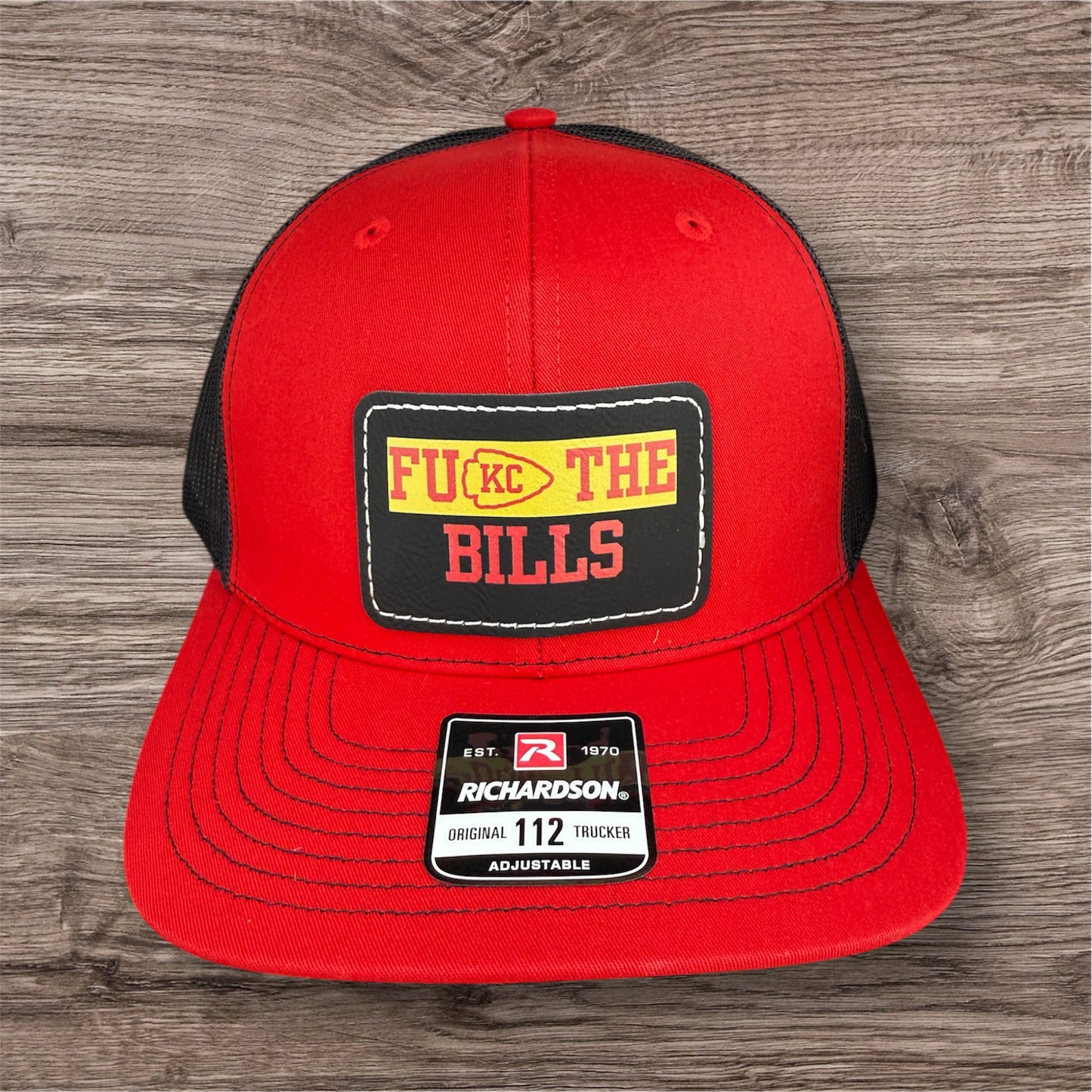 UV Printed FU KC The Bills Men's Richardson 112 Trucker Hat