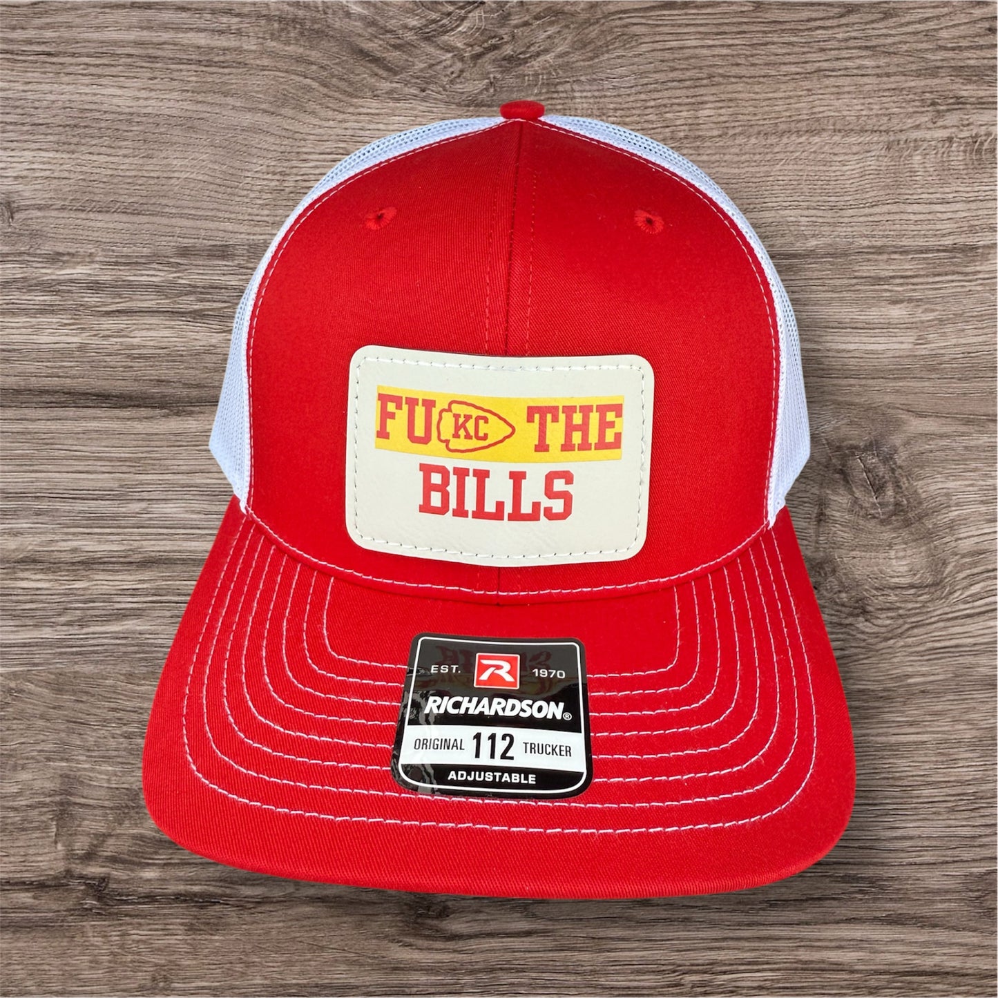 UV Printed FU KC The Bills Men's Richardson 112 Trucker Hat