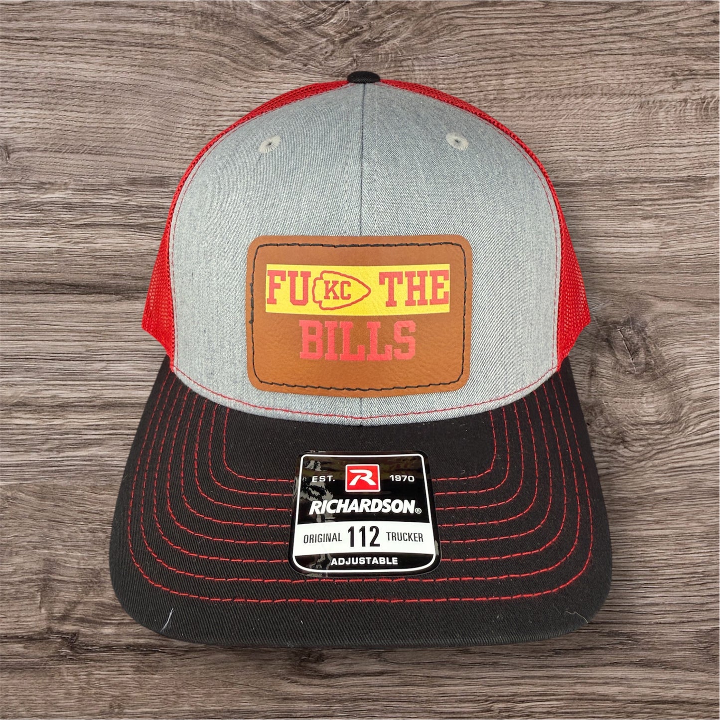 UV Printed FU KC The Bills Men's Richardson 112 Trucker Hat