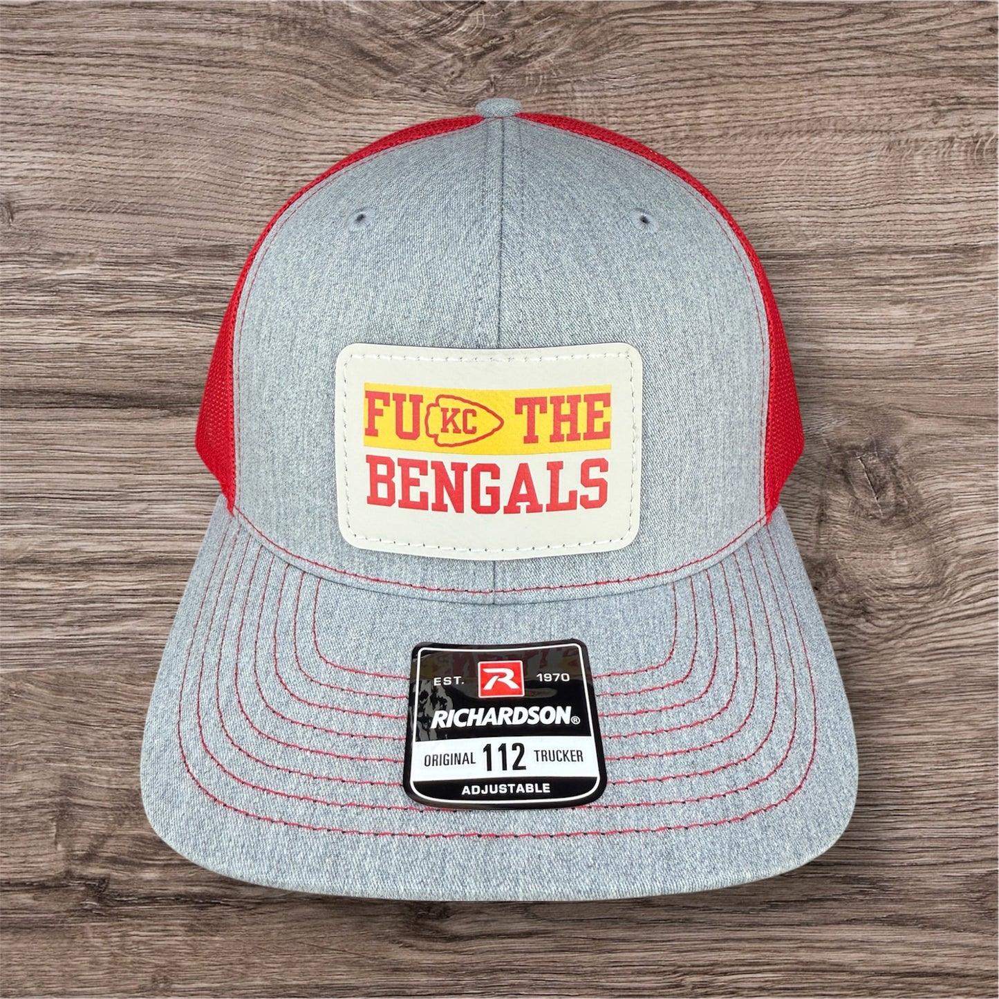UV Printed FU KC The Bengals Men's Richardson 112 Trucker Hat