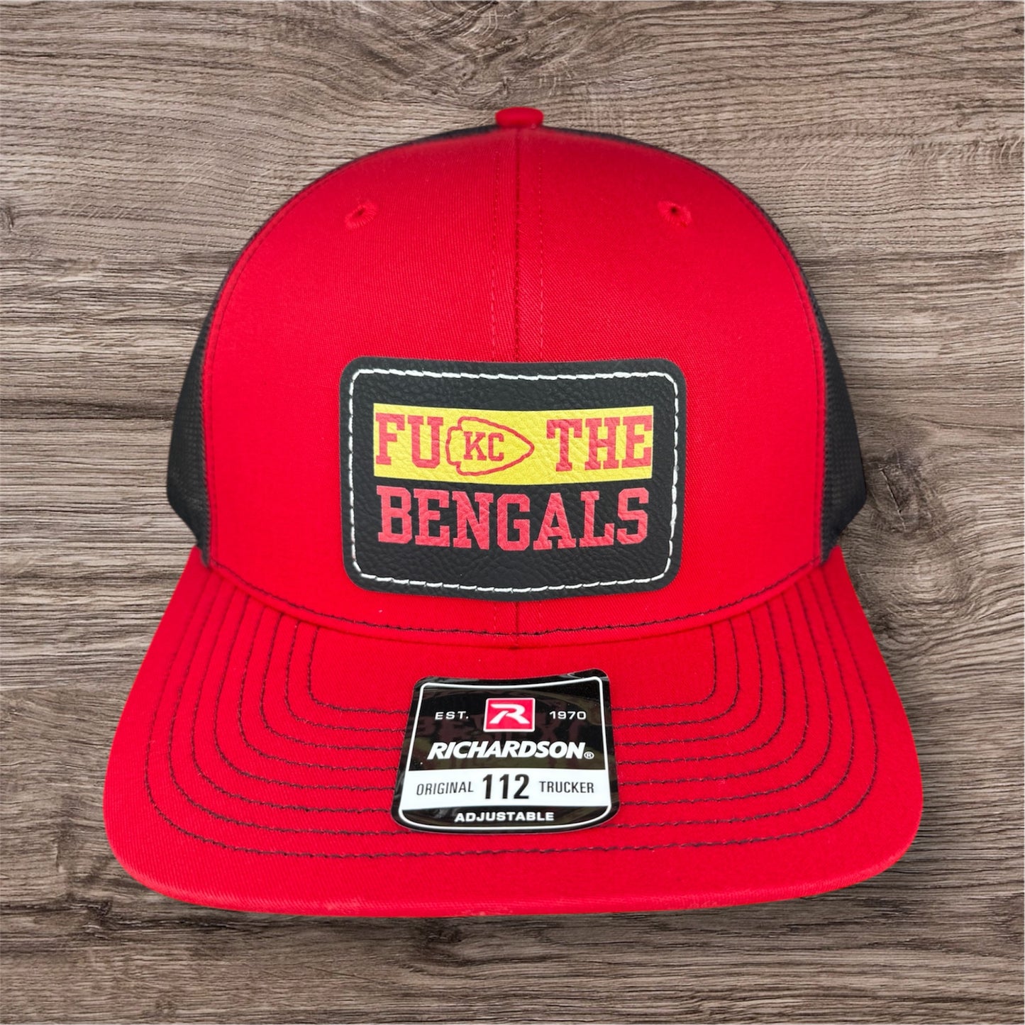 UV Printed FU KC The Bengals Men's Richardson 112 Trucker Hat