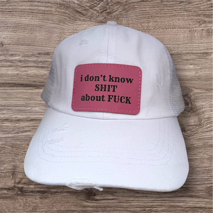 I Don't Know Shit Women's Criss Cross Hat