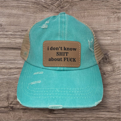 I Don't Know Shit Women's Criss Cross Hat