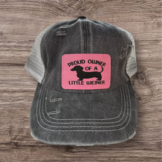 Proud Owner of a Little Weiner Women's Criss Cross Hat