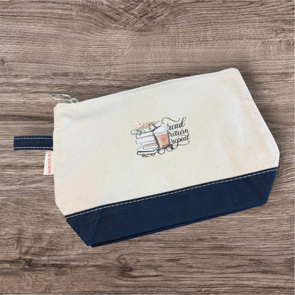 UV Printed Read, Return, Repeat Cosmetic Bag
