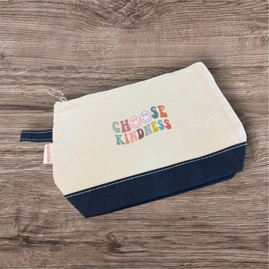 UV Printed Choose Kindness Cosmetic Bag