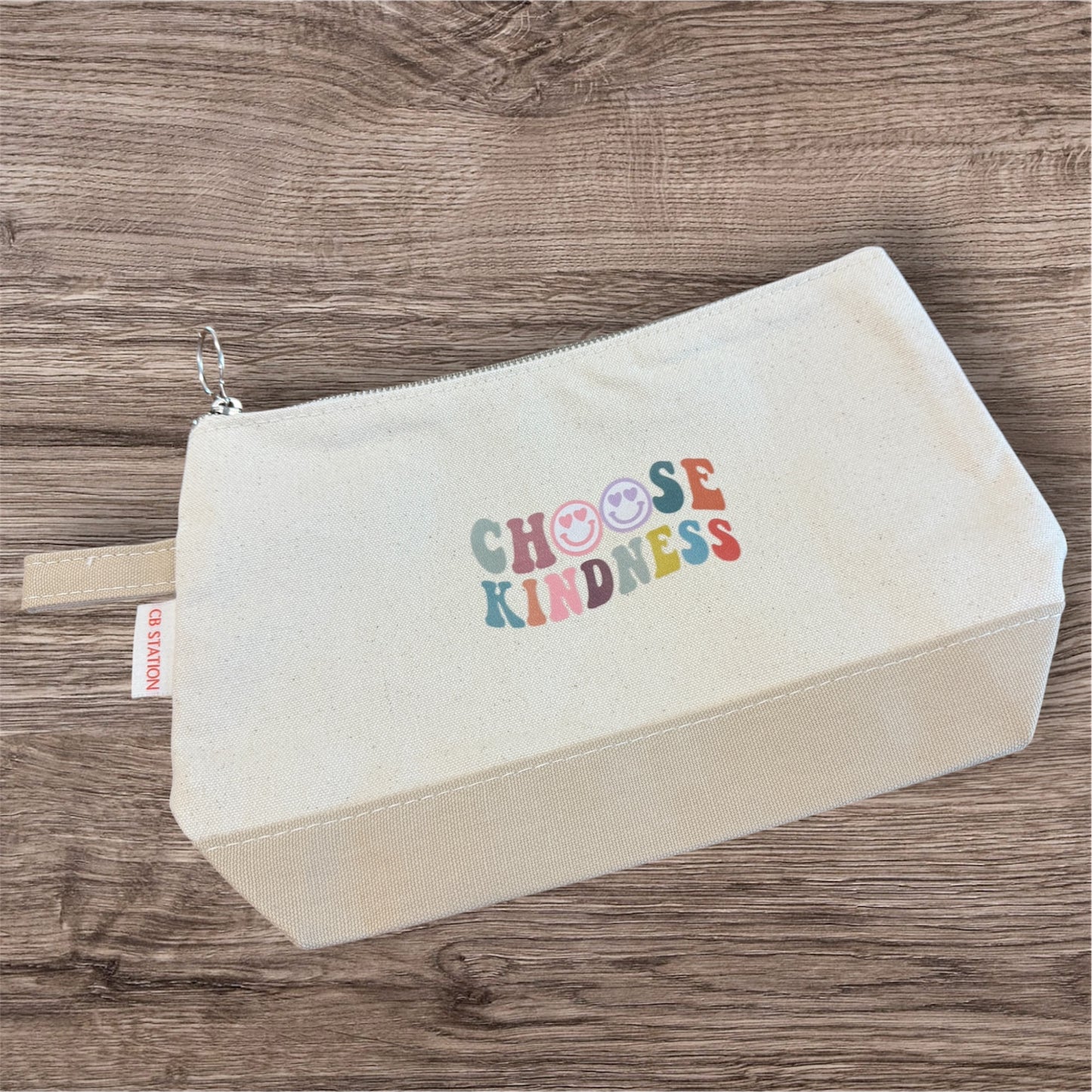 UV Printed Choose Kindness Cosmetic Bag
