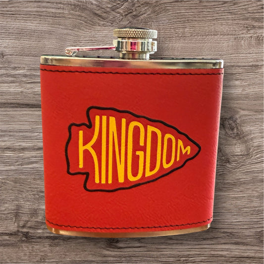 UV Printed Yellow Kingdom Arrowhead 6 oz Flask