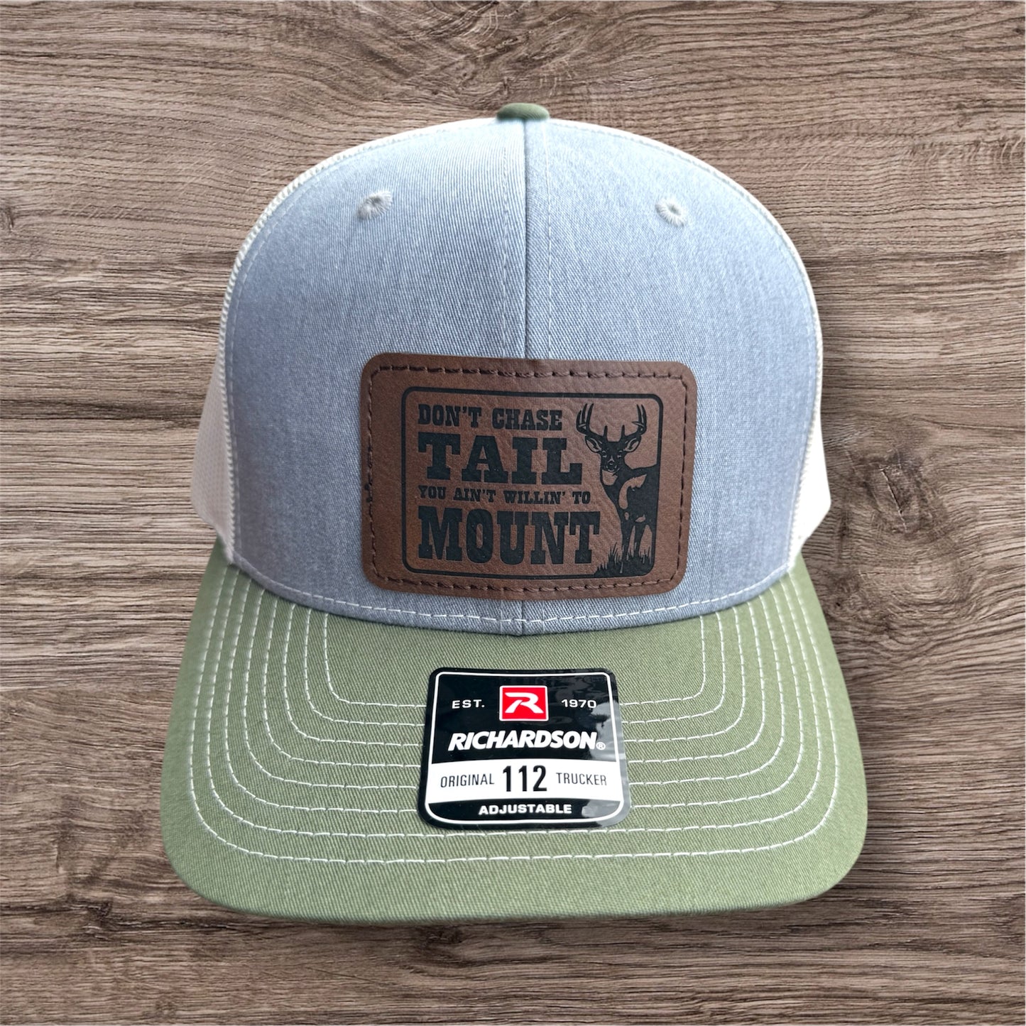 Engraved Don't Chase Tail Men's Richardson 112 Trucker Hat