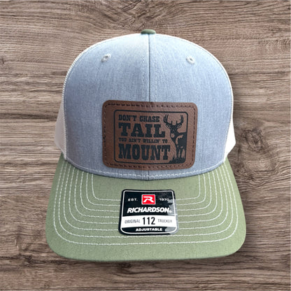 Engraved Don't Chase Tail Men's Richardson 112 Trucker Hat