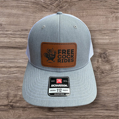 Engraved Free Cock Rides Men's Richardson 112 Trucker Hat