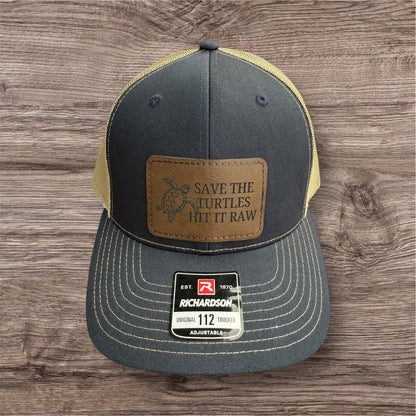 Engraved Save The Turtles Men's Richardson 112 Trucker Hat