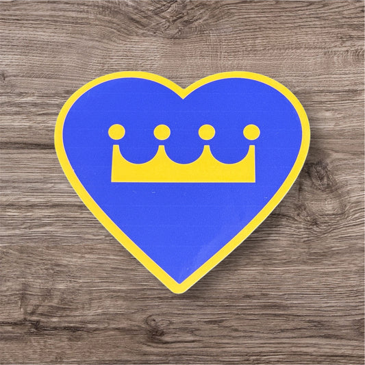 Royals Inspired Heart Sticker