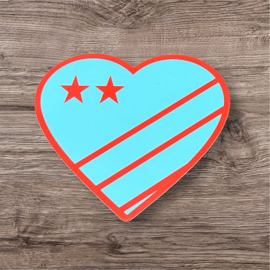 Current Inspired Heart Sticker