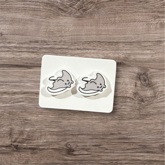 UV Printed Ocean Rays Acrylic Stud Earrings