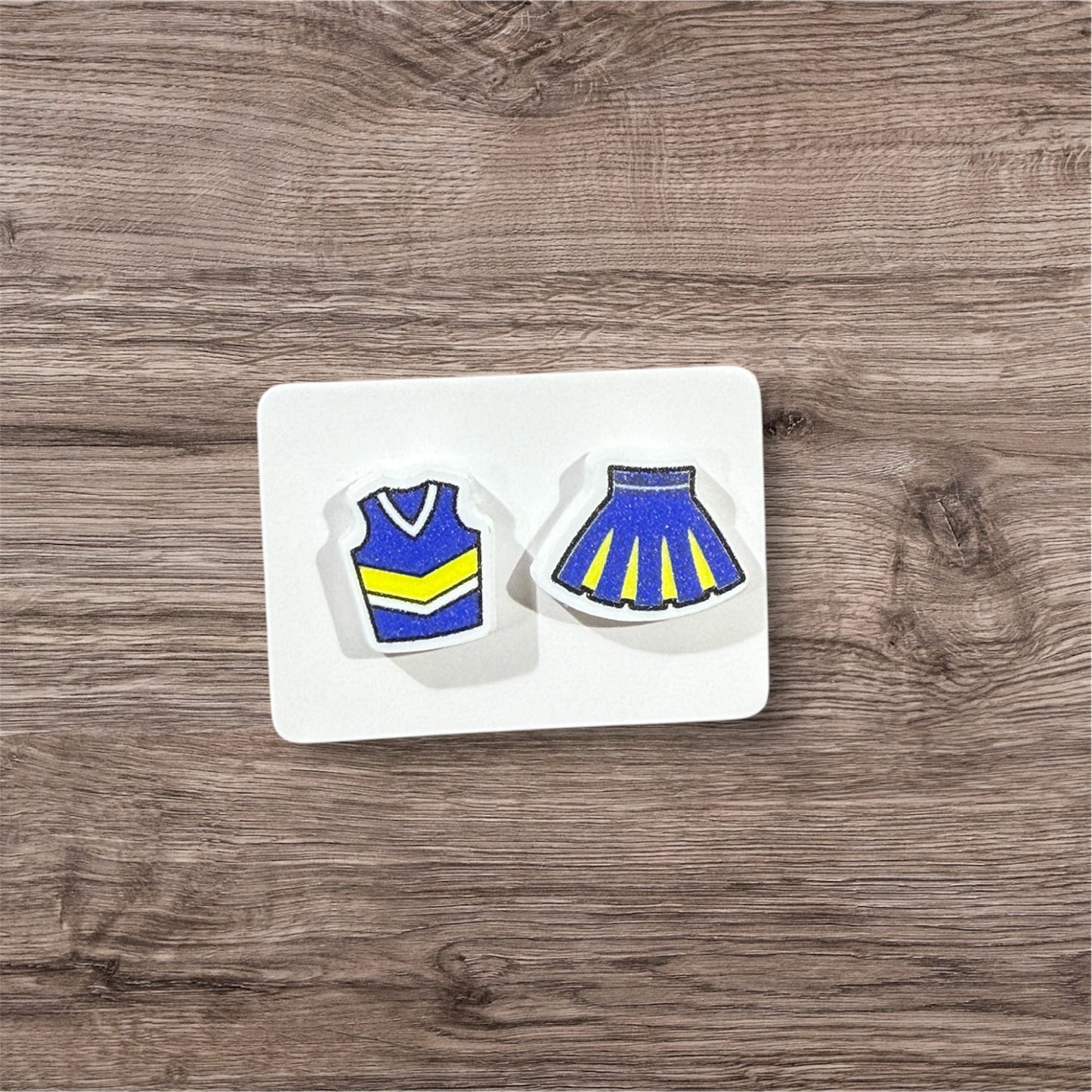 UV Printed Pep Squad Pair Acrylic Stud Earrings