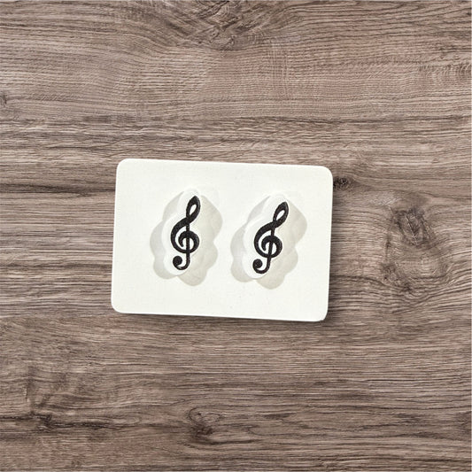 UV Printed Note-Worthy Acrylic Stud Earrings