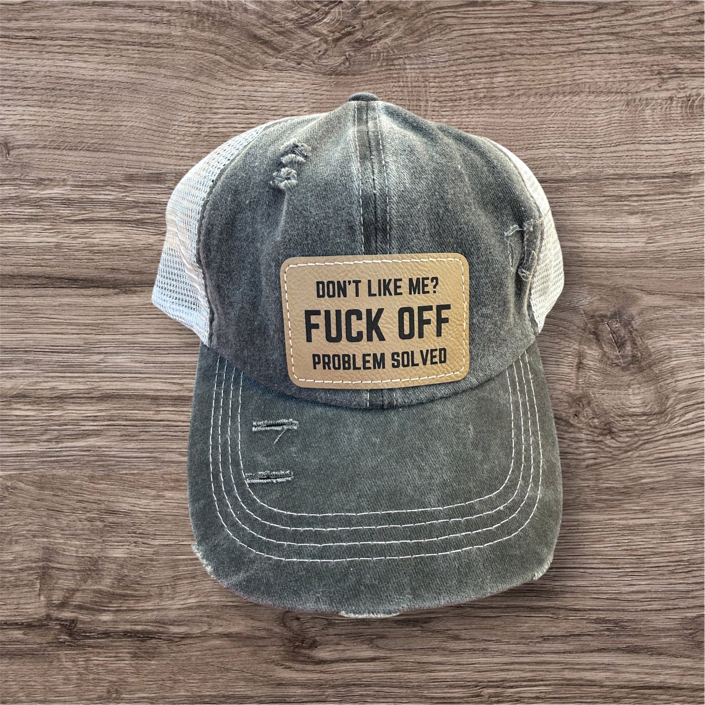 Engraved Don't Like Me Women's Criss Cross Hat