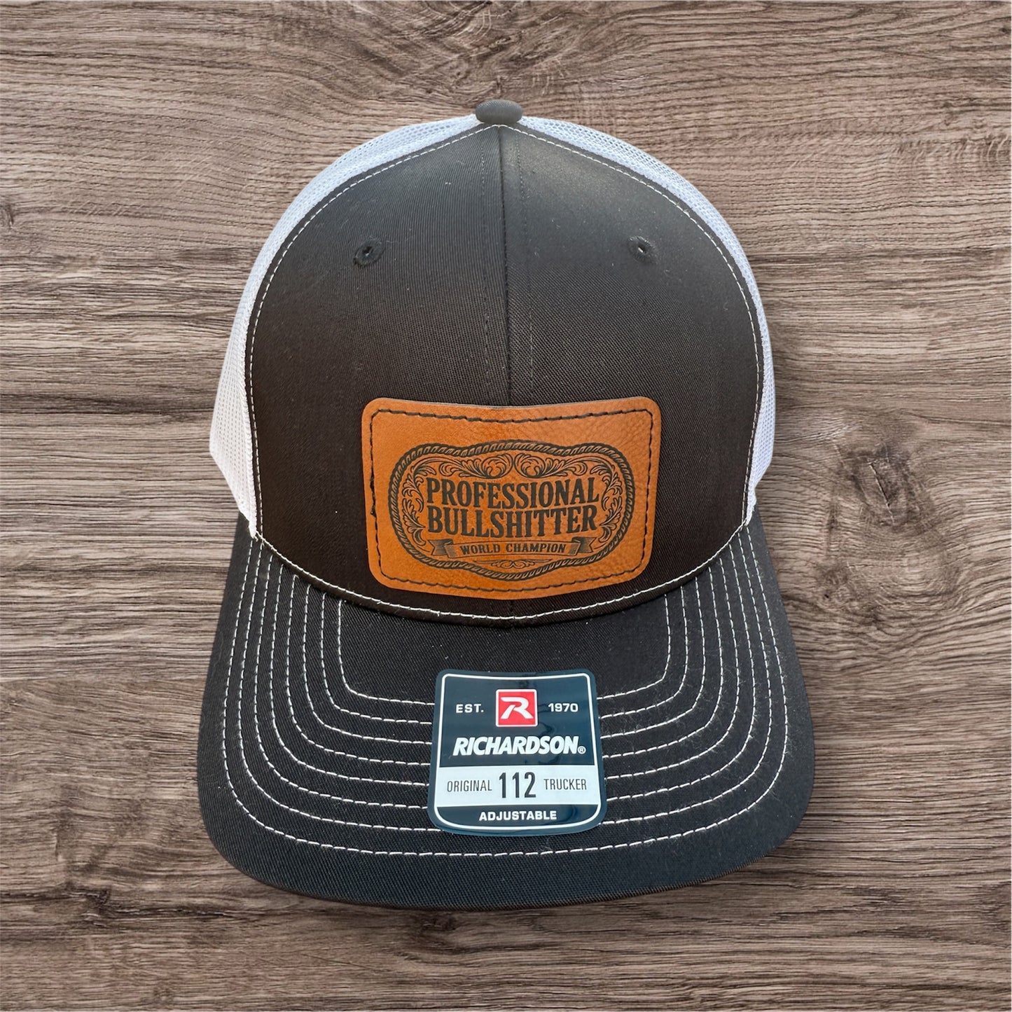Engraved Professional Bullshitter Men's Richardson 112 Trucker Hat