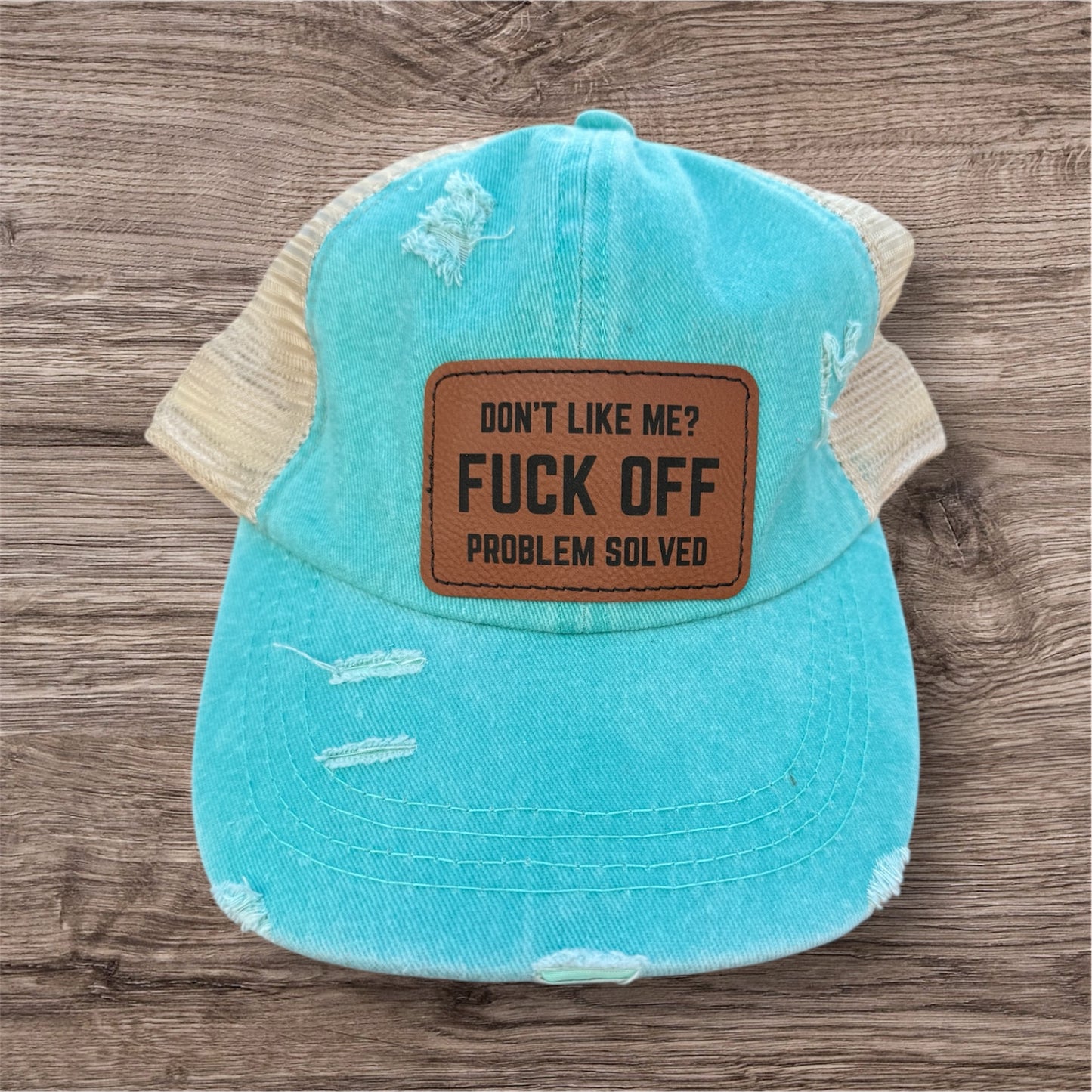 Engraved Don't Like Me Women's Criss Cross Hat