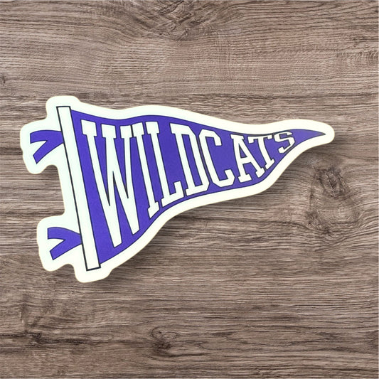 Wildcats Pride Pennant Sticker