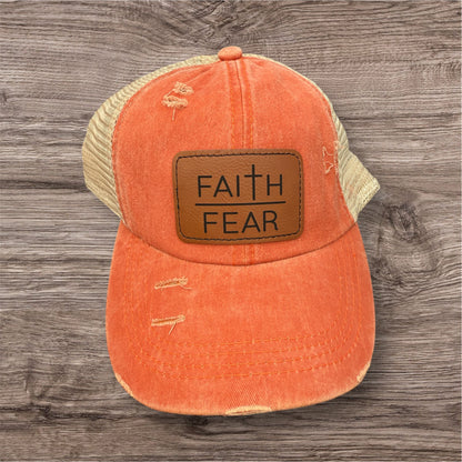 Faith Over Fear Women's Criss Cross Hat