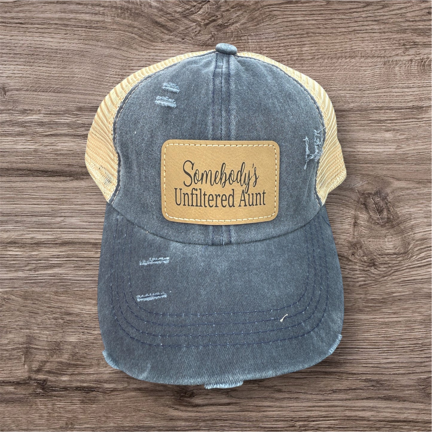 Somebody's Unfiltered Aunt Women's Criss Cross Hat