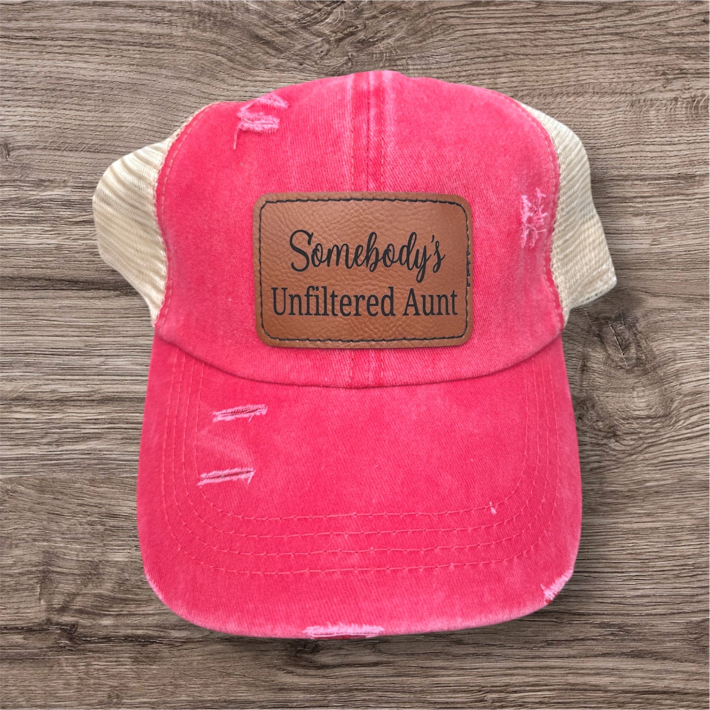 Somebody's Unfiltered Aunt Women's Criss Cross Hat