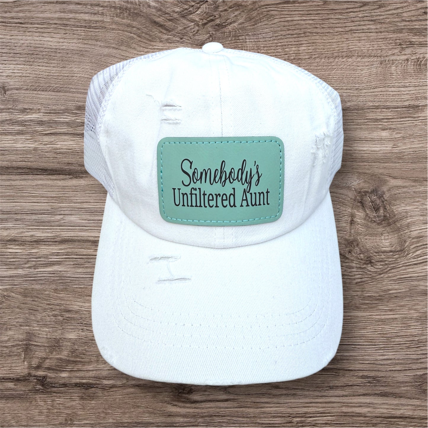Somebody's Unfiltered Aunt Women's Criss Cross Hat