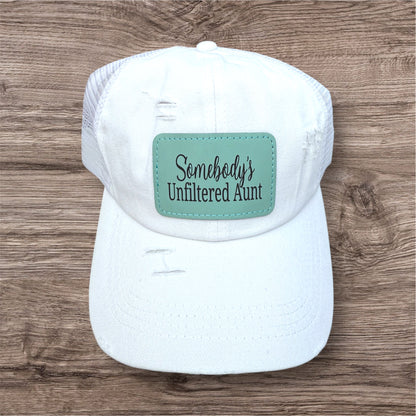 Somebody's Unfiltered Aunt Women's Criss Cross Hat