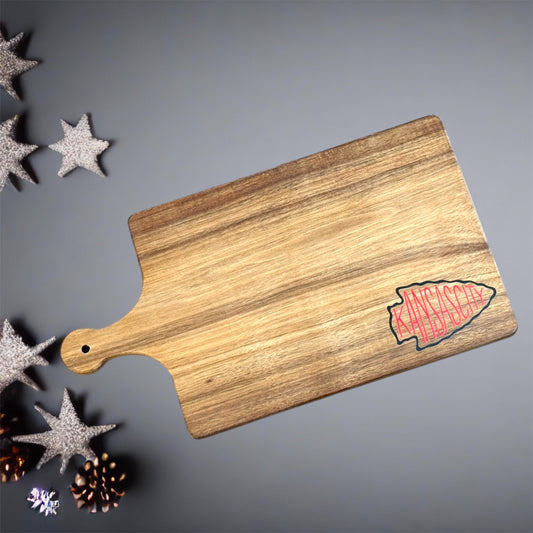 KC Arrowhead Acacia Wooden Cutting Board