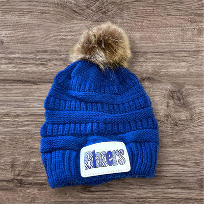 UV Printed Blazers Pom Beanie