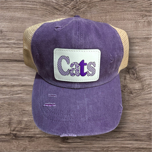 UV Printed Cats Spirit Wear Women's Criss Cross Hat