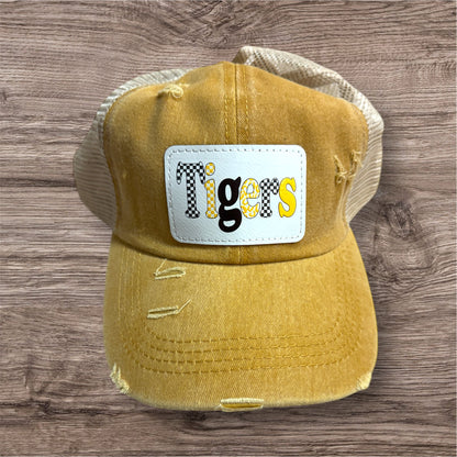 UV Printed Tigers Spirit Wear Women's Criss Cross Hat