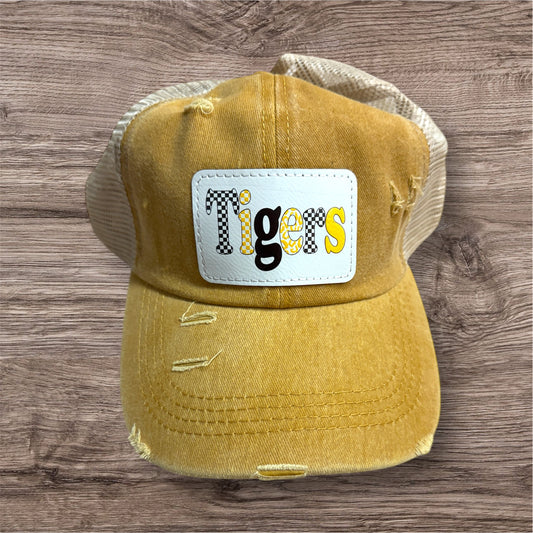 UV Printed Tigers Spirit Wear Women's Criss Cross Hat